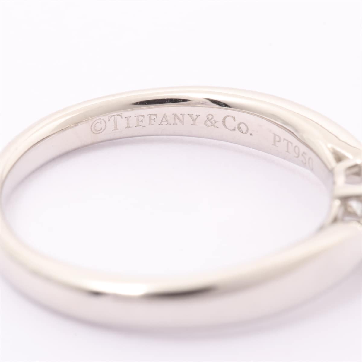 ティファニー　Tiffany & Co.　ハーモニー ダイヤモンド リング　Pt950　0.45ct　#6