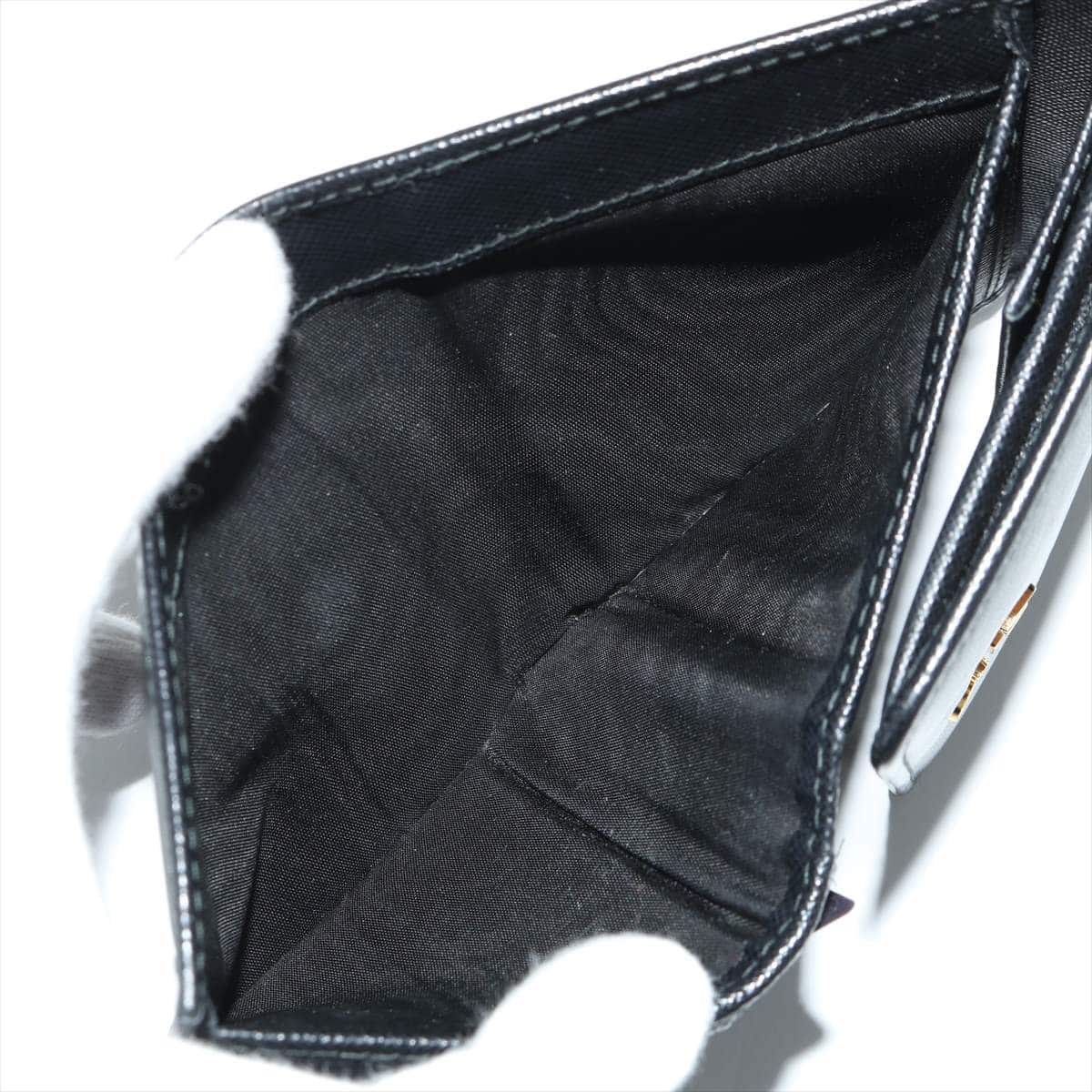 プラダ サフィアーノメタル 1M0176 レザー 財布 ブラック
