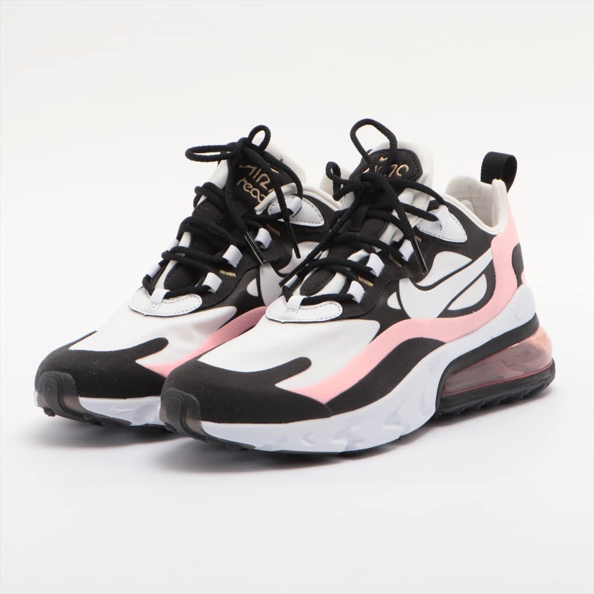 ナイキ AIR MAX 270 REACT ファブリック スニーカー JPN25 レディース マルチカラー AT6174-005