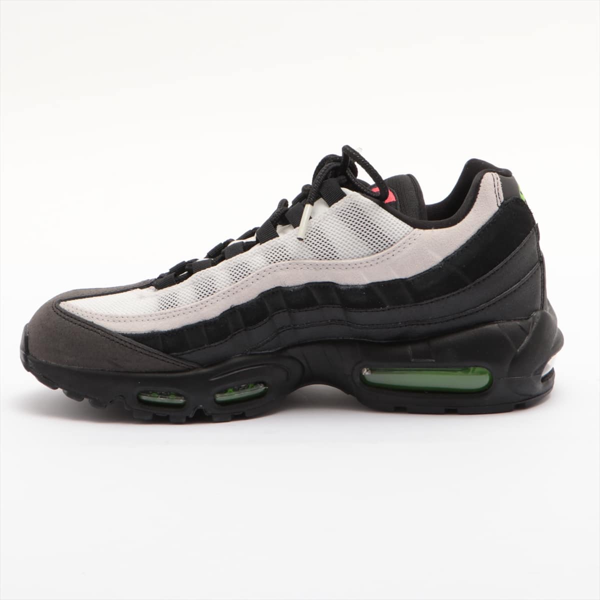 ナイキ AIR MAX 95 ESSENTIAL メッシュ×レザー スニーカー JPN26.5 メンズ ブラック×ホワイト AT9865