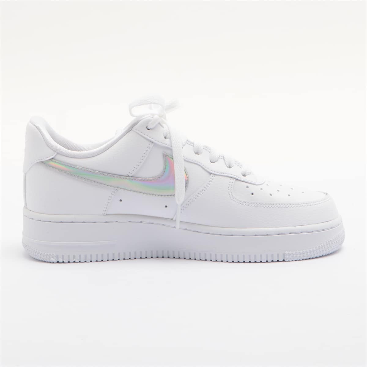 ナイキ AIR FORCE 1 レザー スニーカー JPN24.5 レディース ホワイト CJ1646-100