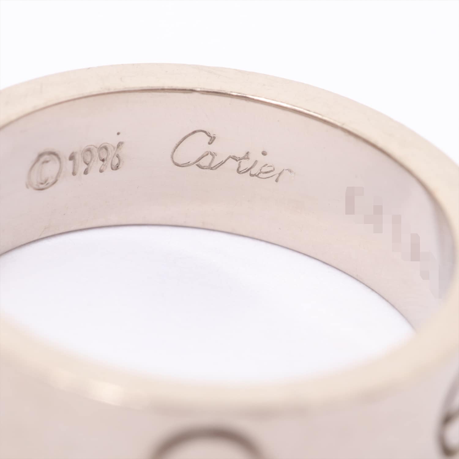 カルティエ　Cartier　ラブ リング　750WG　#52