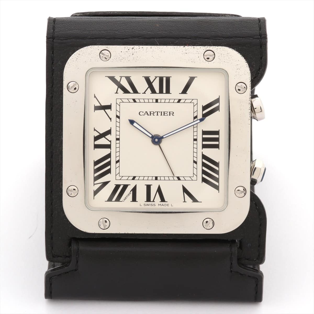 カルティエ【Cartier 置き時計】　カルティエ　折り畳み式 トラベル クロック A10
