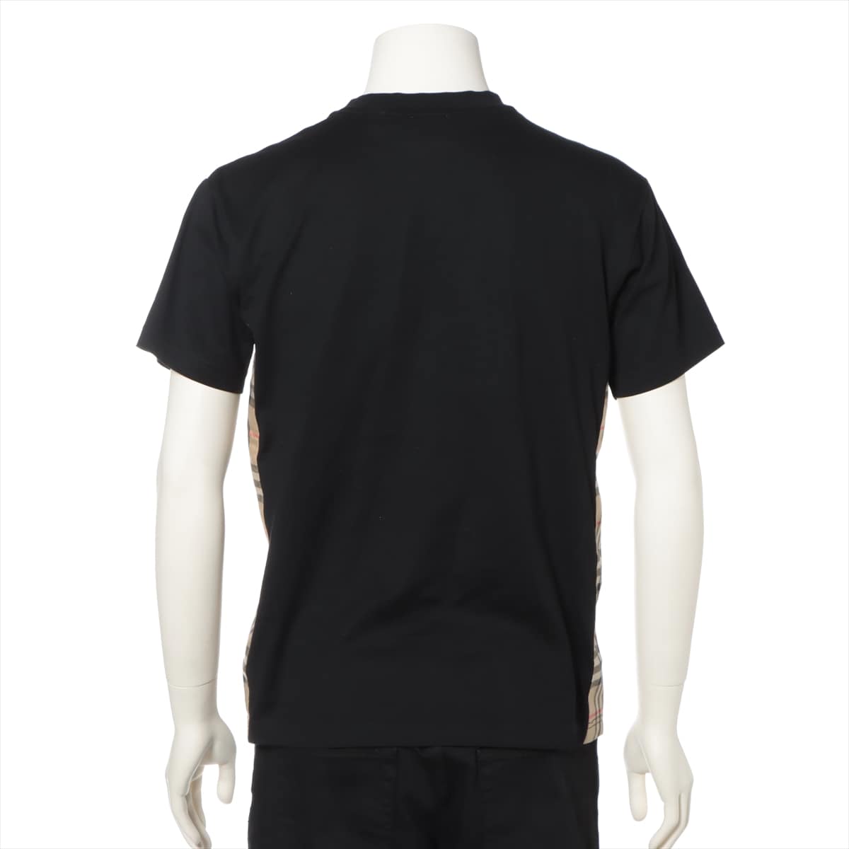 バーバリー ノバチェック コットン Tシャツ XXS メンズ ブラック