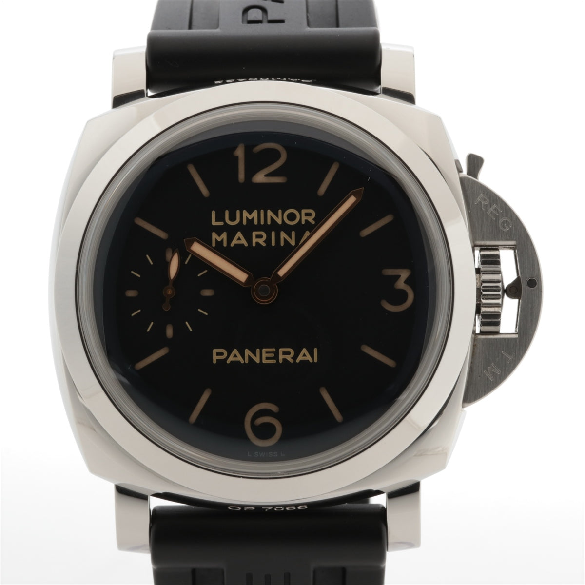 パネライ ルミノール マリーナ 1950 3DAYS 47mm PAM00422 SS×ラバー 手巻き  黒文字盤｜su021565｜中古ブランド品・ブランド古着通販｜ALLU（アリュー）