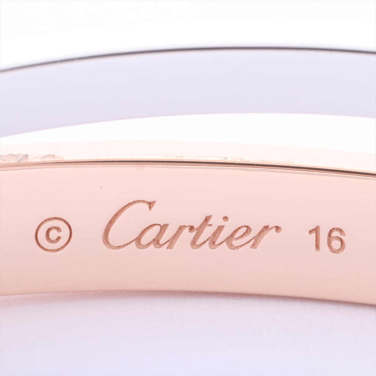 カルティエ　Cartier　ラブ パヴェダイヤ ブレスレット　750PG×WG　#16