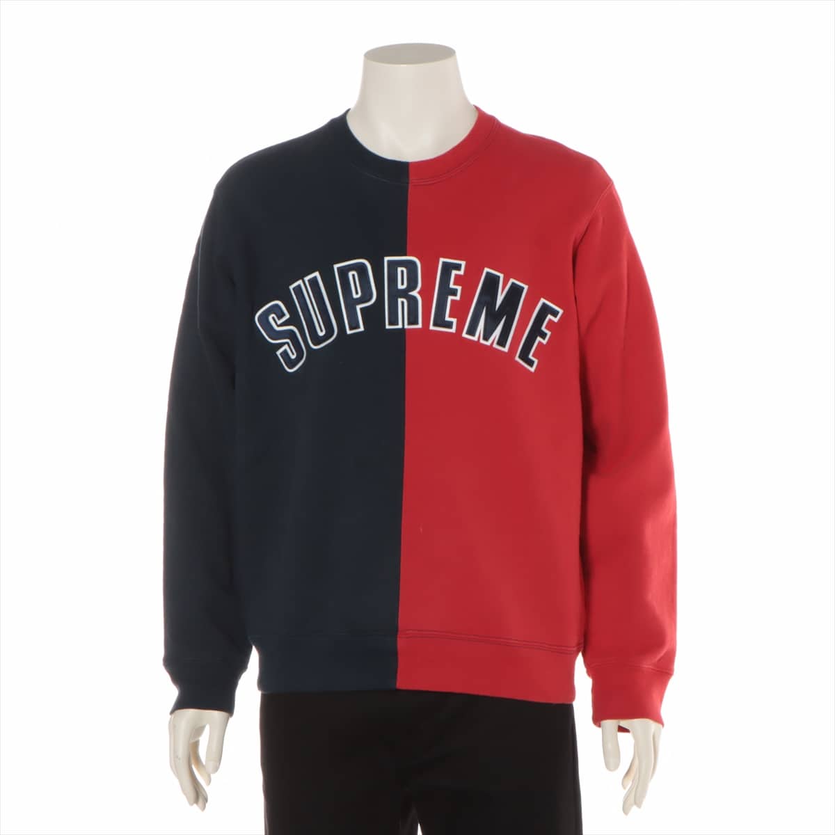 メンズ【M】Supreme Split Crewneck Sweatshirt