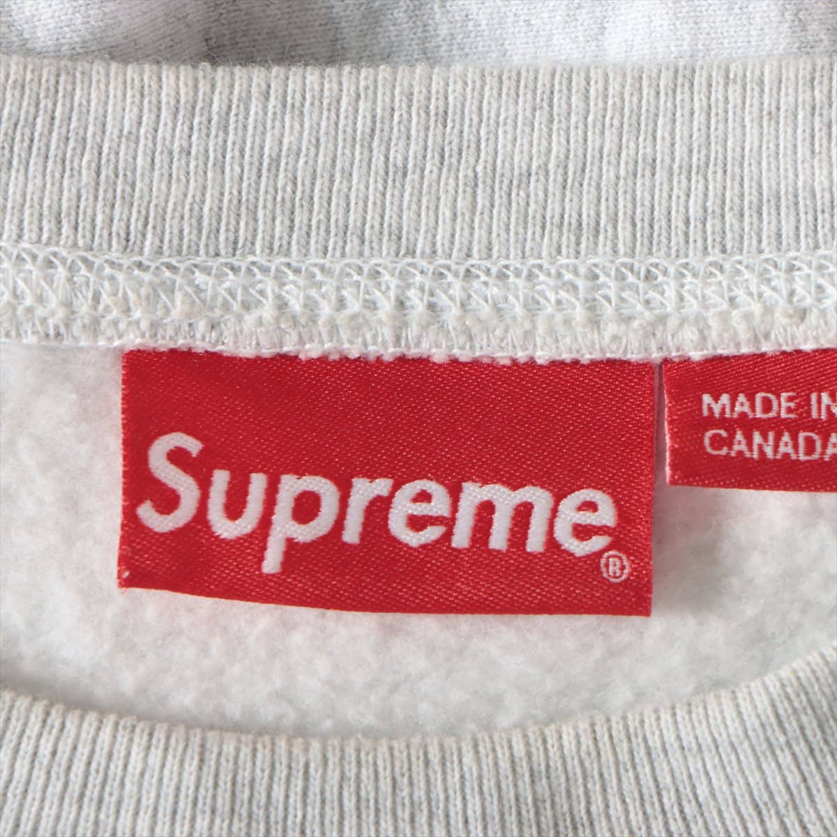 シュプリーム コットン スウェット S メンズ グレー  Box Logo Crewneck ボックスロゴ