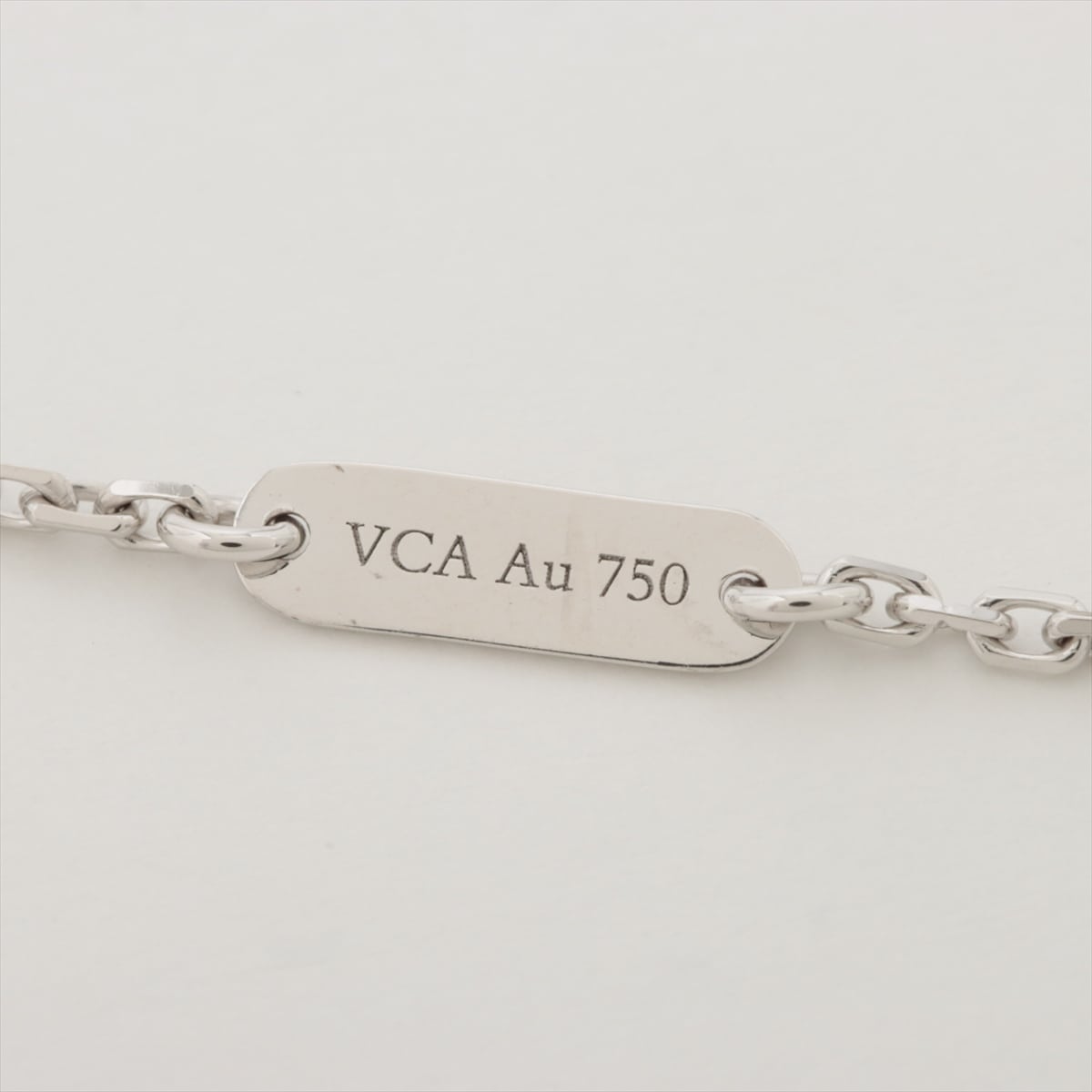 ヴァンクリーフ&アーペル コスモスクリップ ミディアム オニキス ダイヤ ネックレス 750(WG) 11.5g