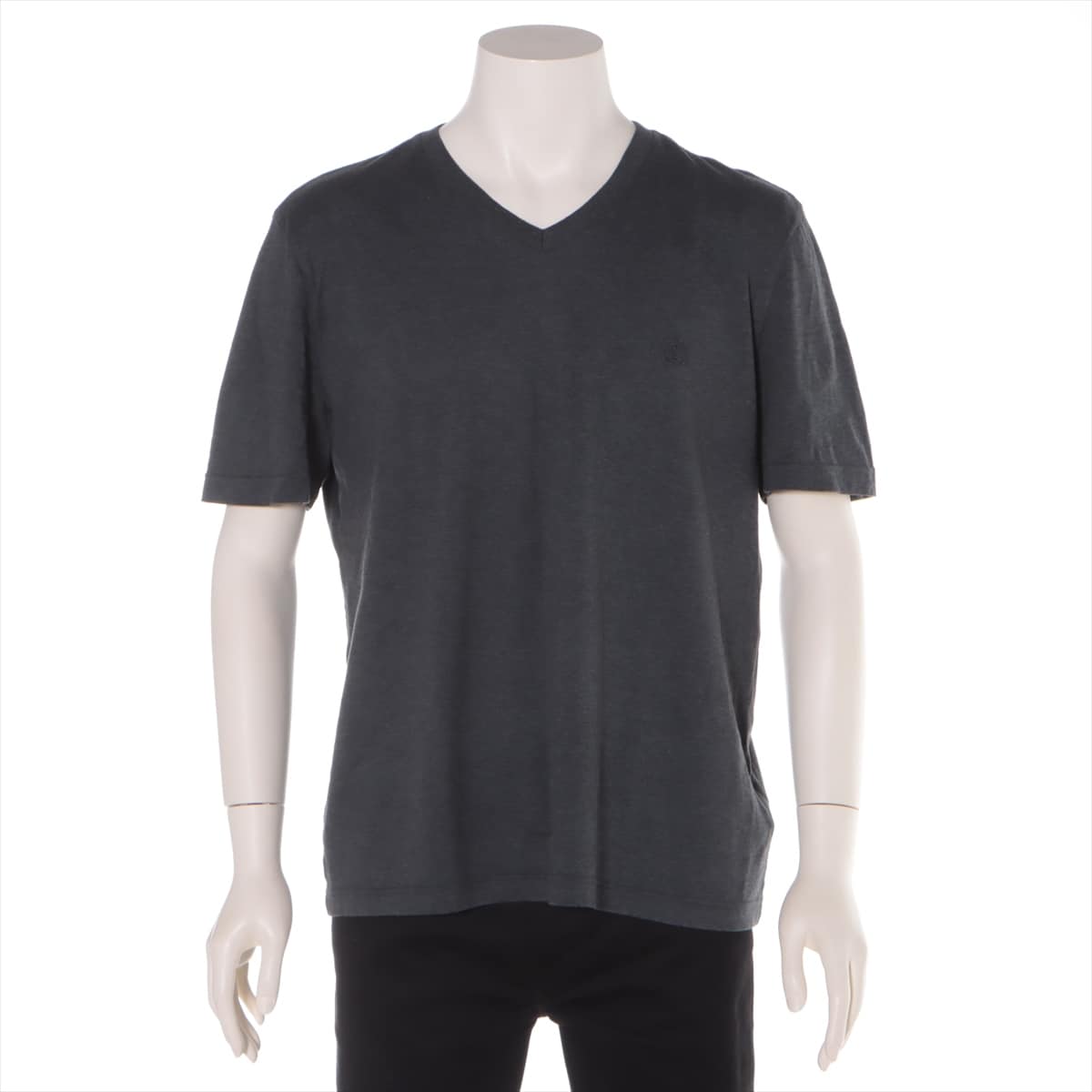 ルイヴィトン 20SS コットン Tシャツ XL メンズ グレー  RM201Q LVサークルロゴ