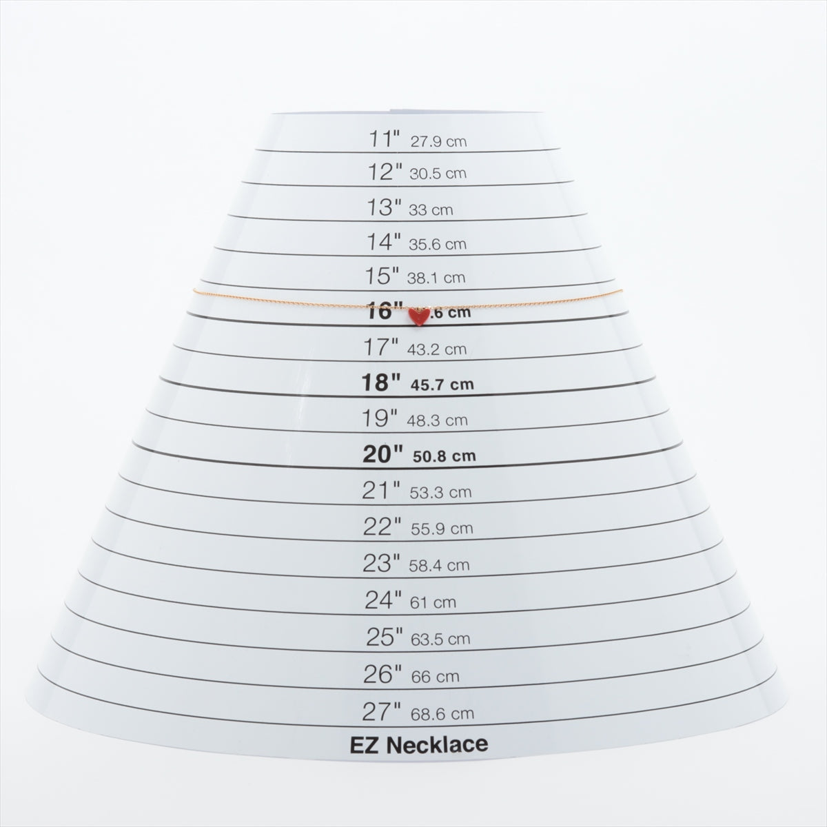 アーカー ティランハート 色石 ネックレス K18(YG) 1.1g