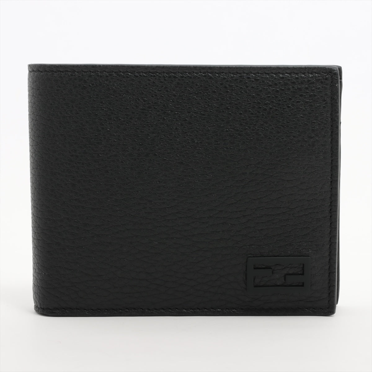 フェンディ FF 7M0001 レザー 二つ折り財布 ブラック