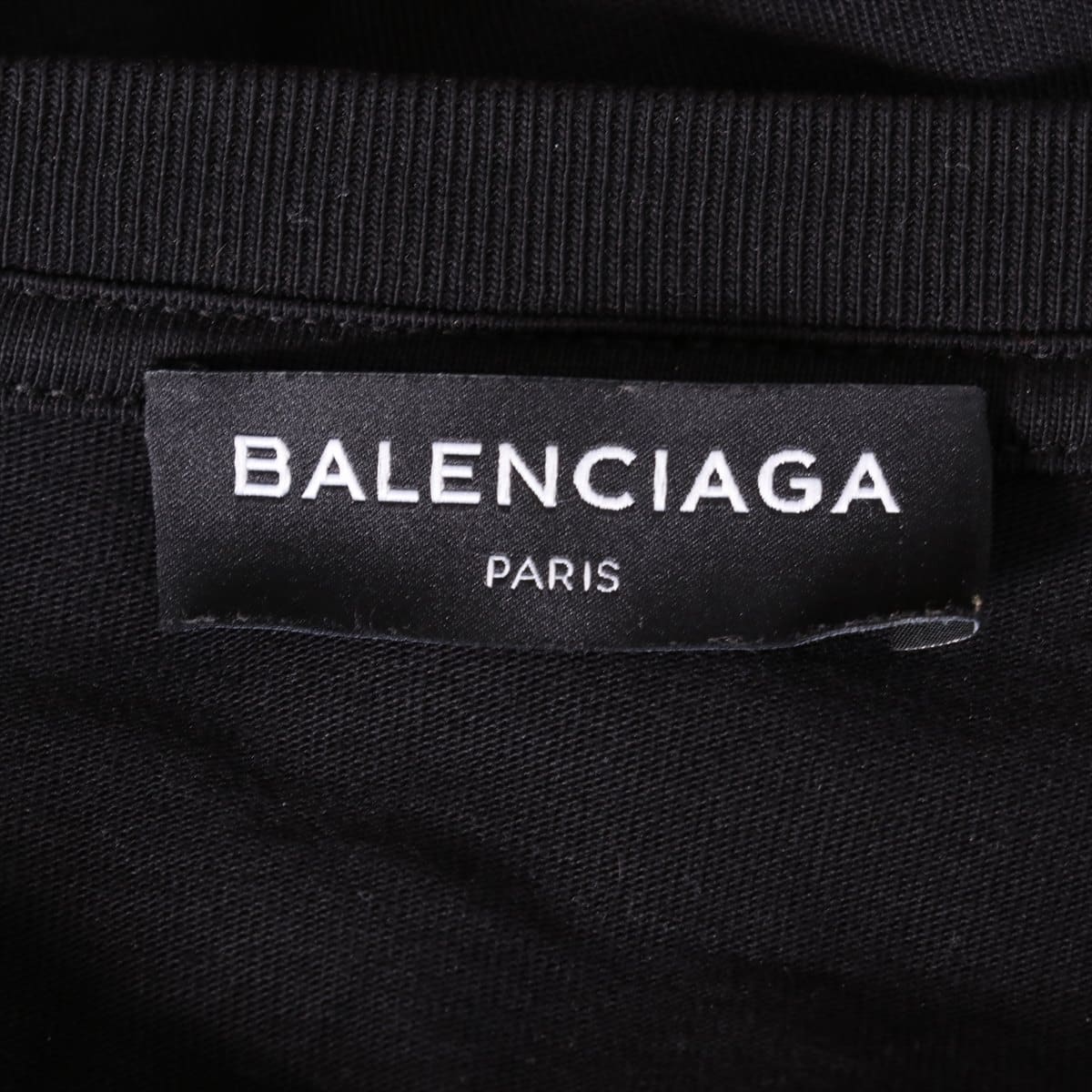 バレンシアガ Campaign Logo コットン Tシャツ S メンズ ブラック