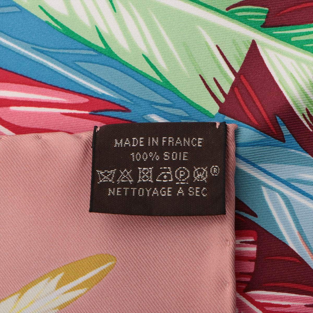 エルメス カレ90 Danse Pacifique スカーフ シルク ピンク