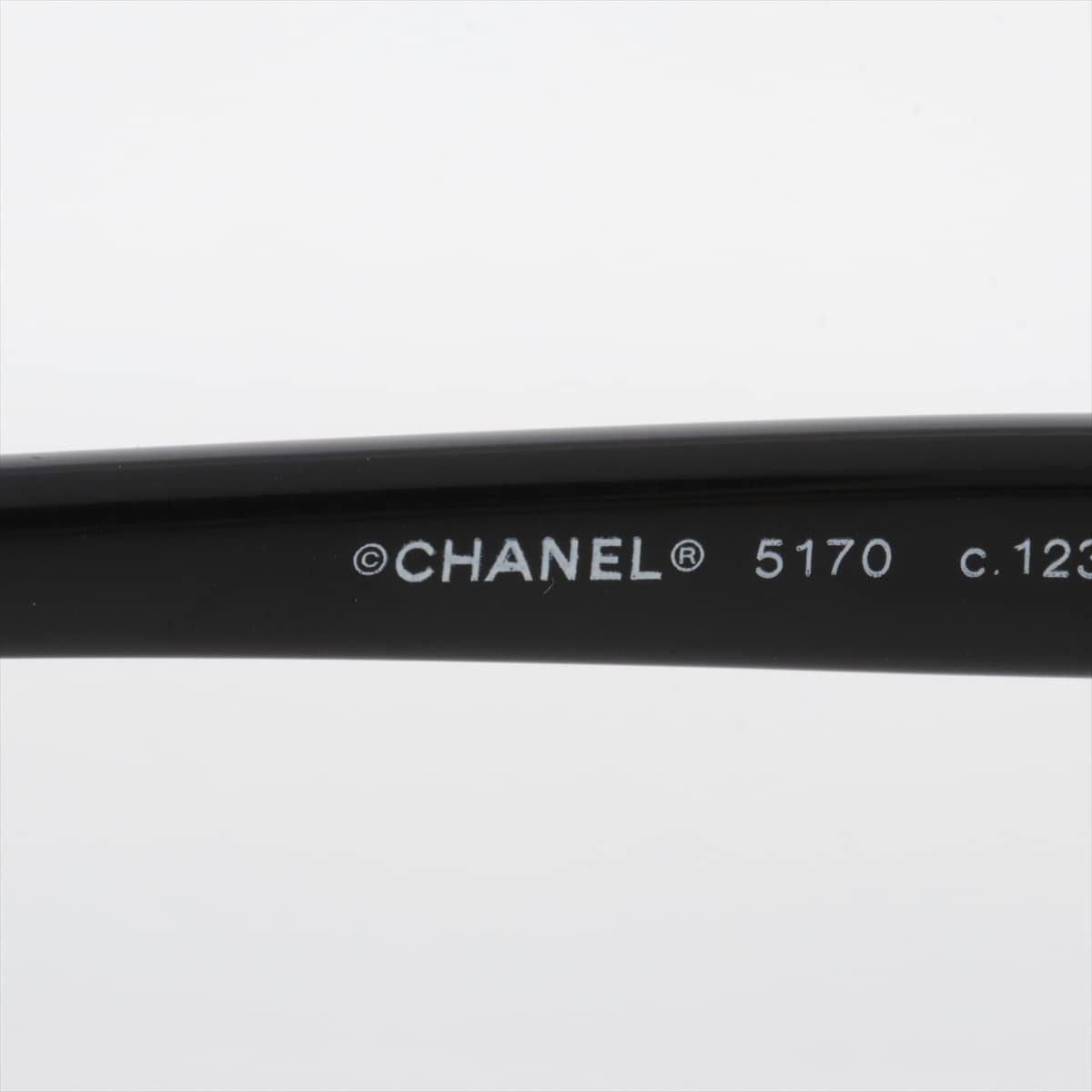 シャネル 5170-Ａ リボン サングラス プラスチック ブラック