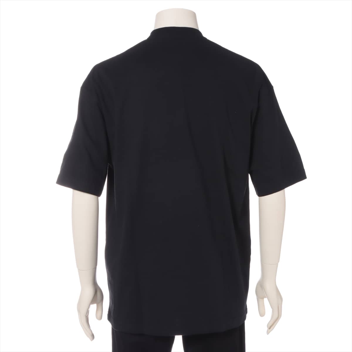 バレンシアガ 19SS コットン Tシャツ XS メンズ ブラック BBロゴ 570813 オーバーサイズ