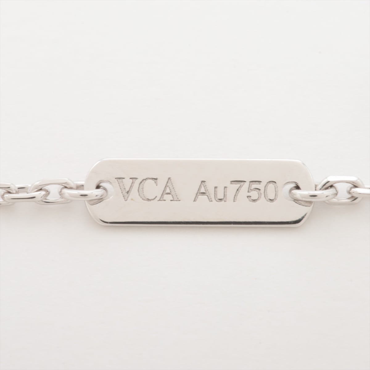 ヴァンクリーフ&アーペル ヴィンテージアルハンブラ セーブル ダイヤ ネックレス 750(WG) 7.2g