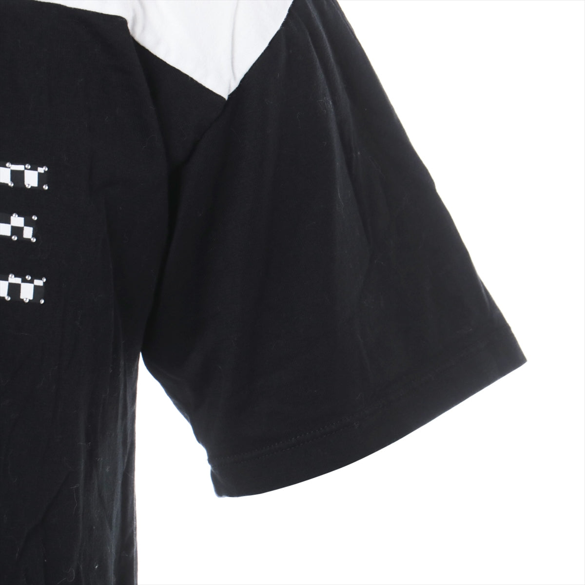 セリーヌ 21SS コットン Tシャツ XS メンズ ブラック×ホワイト  2X839500O スタッズ エディ期