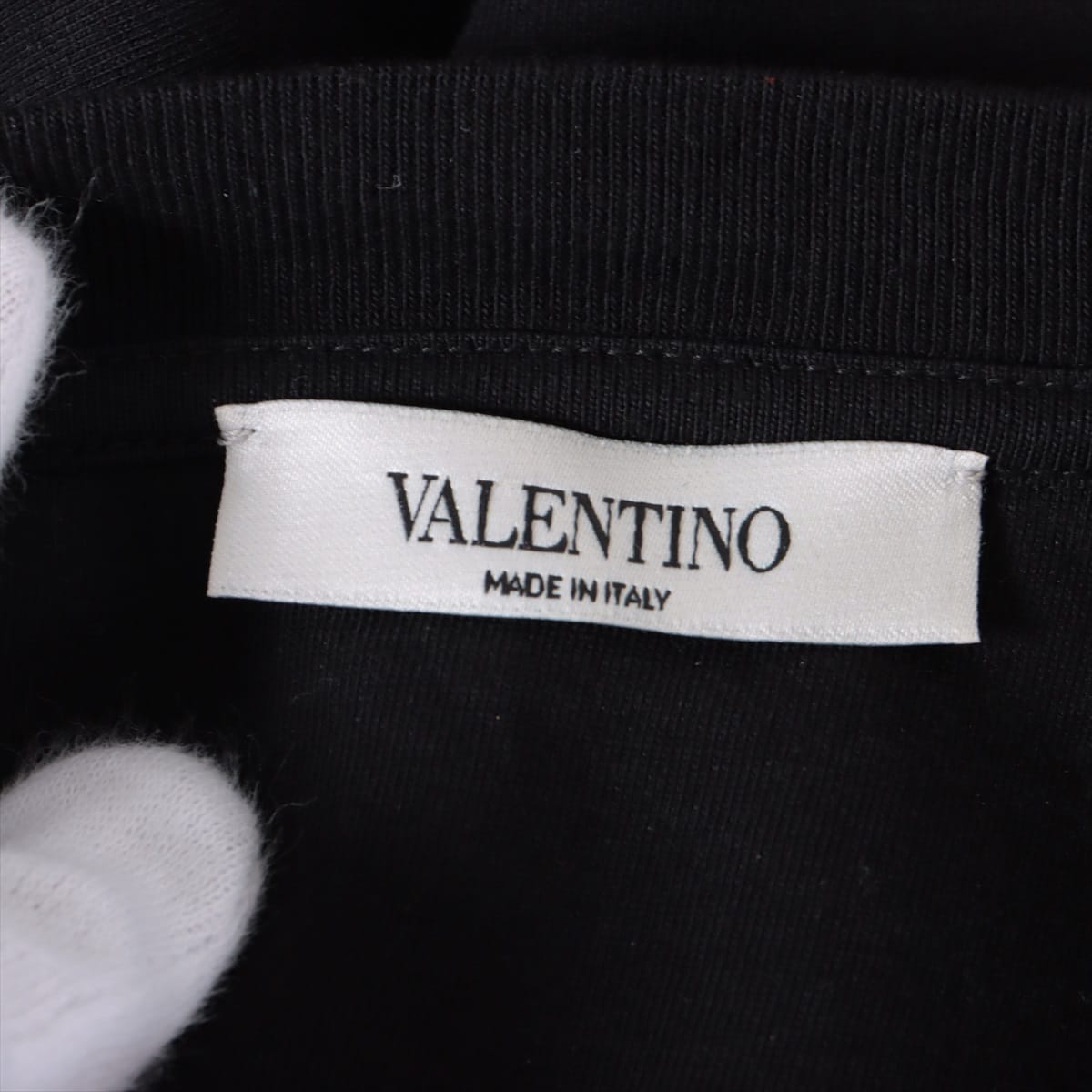 ヴァレンティノ コットン Tシャツ XS メンズ ブラック  ロゴ