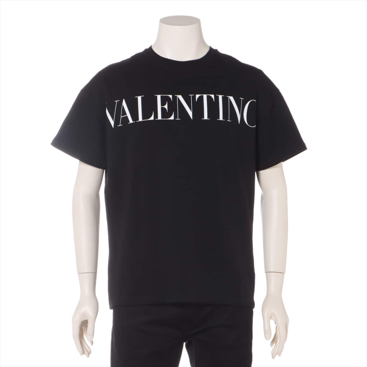 ヴァレンティノ コットン Tシャツ XS メンズ ブラック  ロゴ