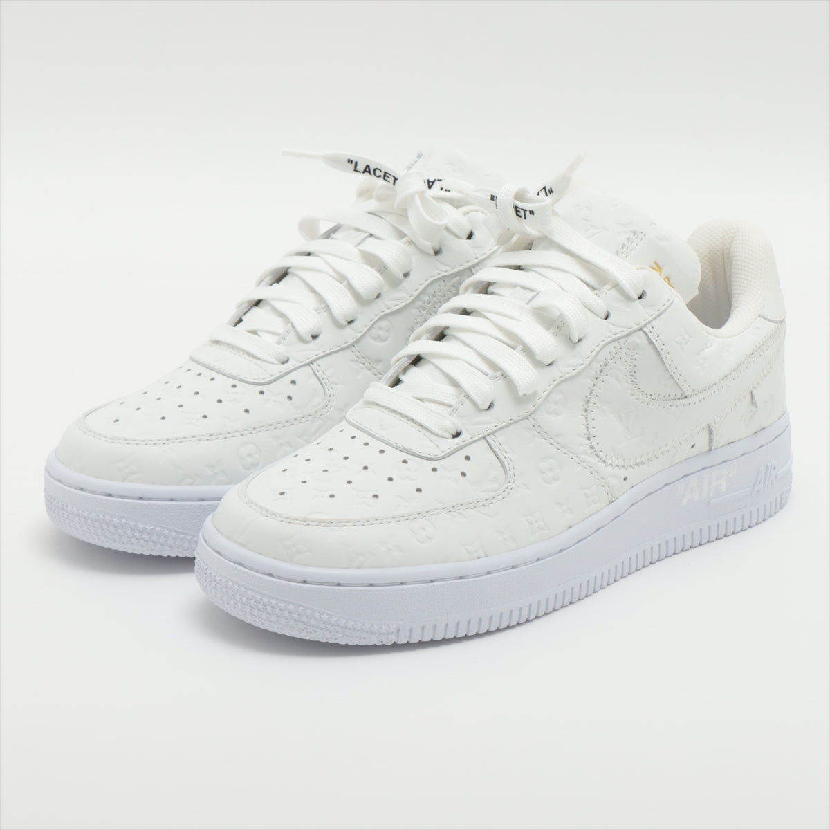 ルイヴィトン×ナイキ NIKE AIR FORCE 1 22年 レザー スニーカー 5 1/2 メンズ ホワイト LD0292 モノグラム  ｜xm014527｜中古ブランド品・ブランド古着通販｜ALLU（アリュー）