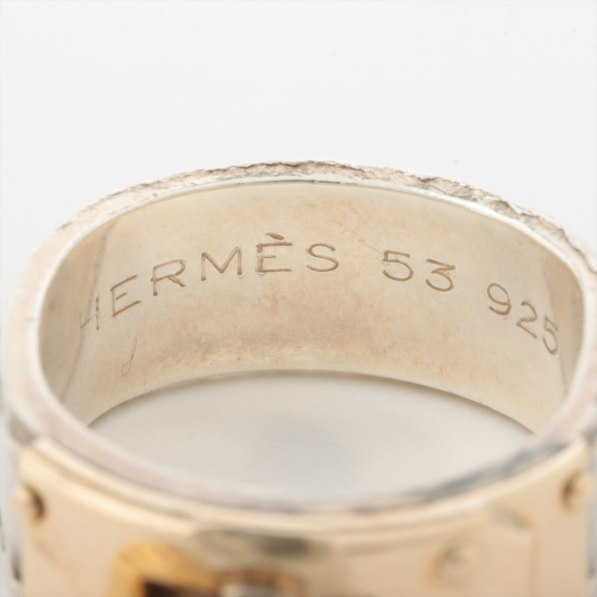 エルメス ケリー リング 925×750 9.8g ゴールド×シルバー