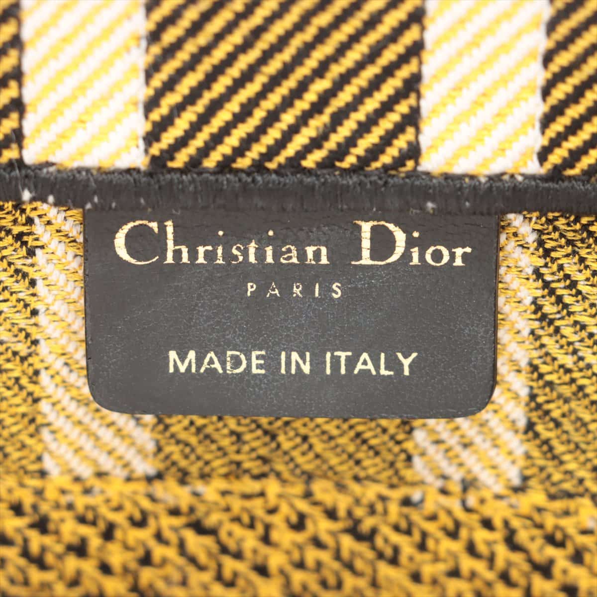 Christian Dior クリスチャンディオール バニティバッグ 金具 黄色-
