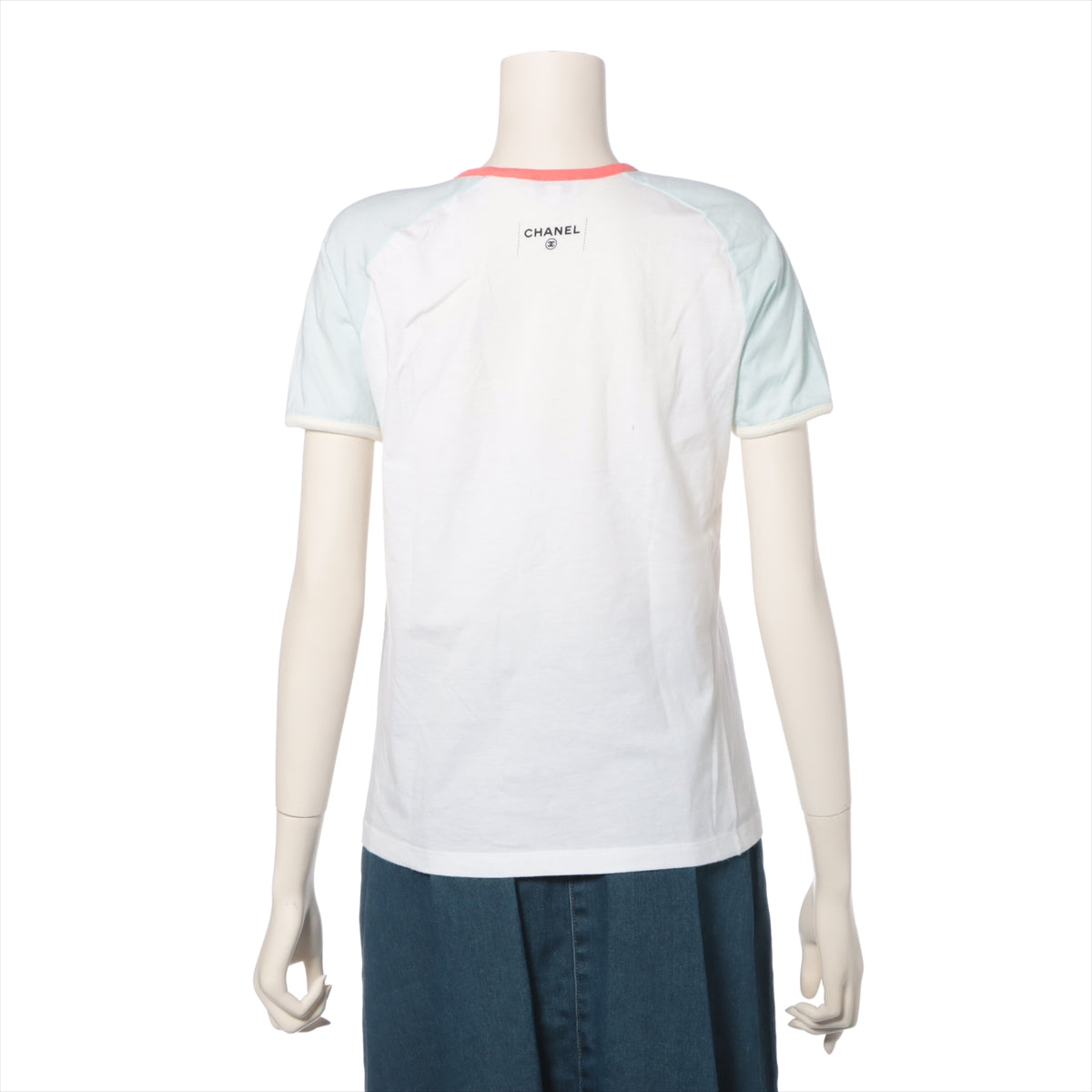 シャネル ココマーク コットン Tシャツ XS レディース ホワイト  P55821K07323