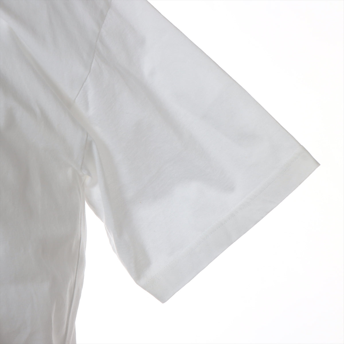 プラダ 19SS コットン Tシャツ L メンズ ホワイト  UJN566 ラバートライアングル