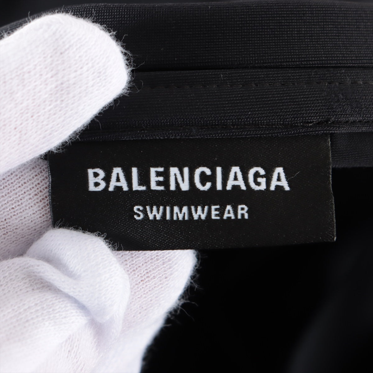 バレンシアガ ポリエステル Tシャツ XS メンズ ブラック SWIMWEAR 657027