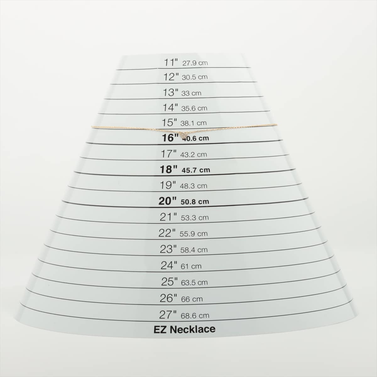 アーカー ハートパヴェ ダイヤ ネックレス K18(YG) 1.2g 0.05