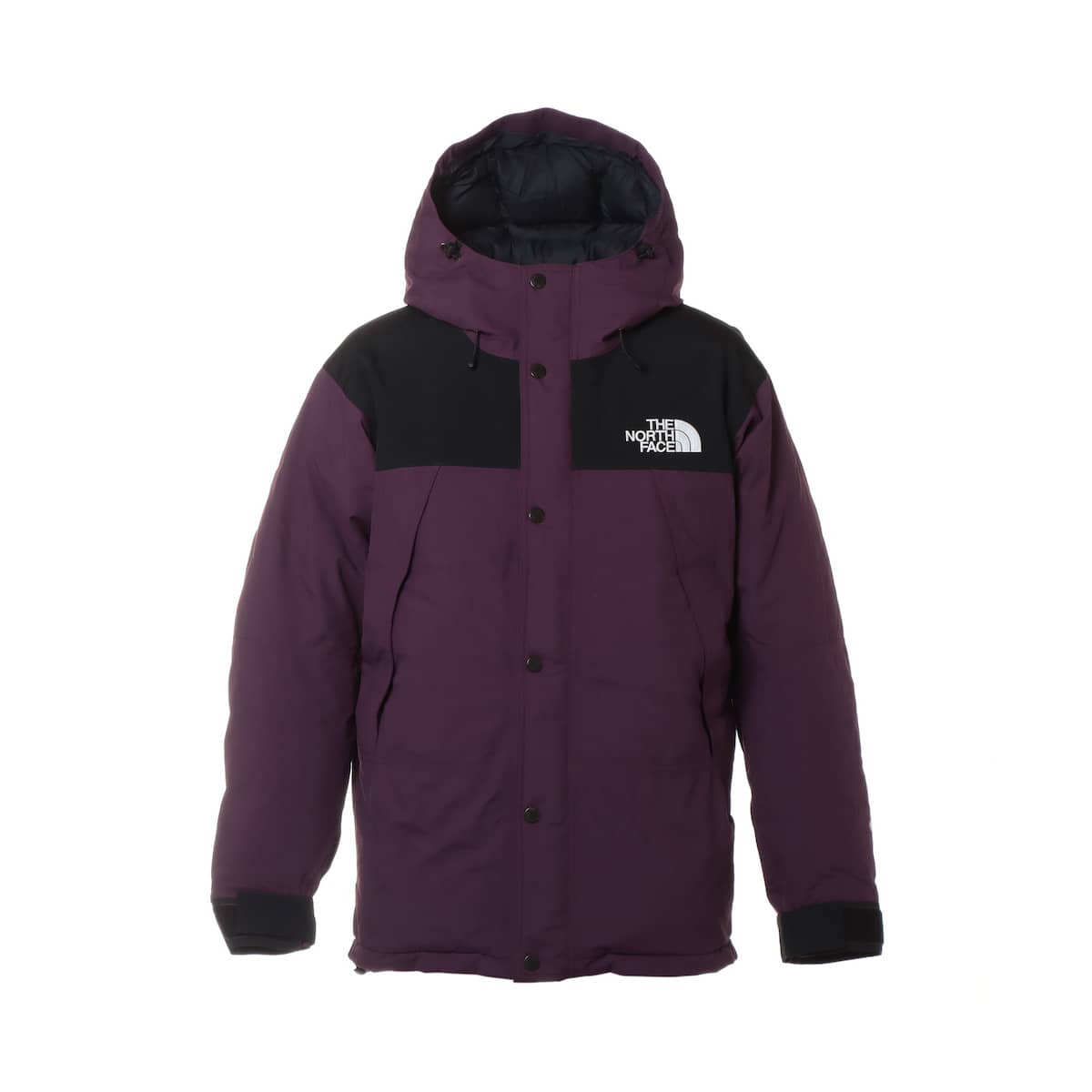 ノースフェイス ナイロン ダウンジャケット L メンズ ブラック×パープル  MOUNTAIN DOWN JACKET ND91930