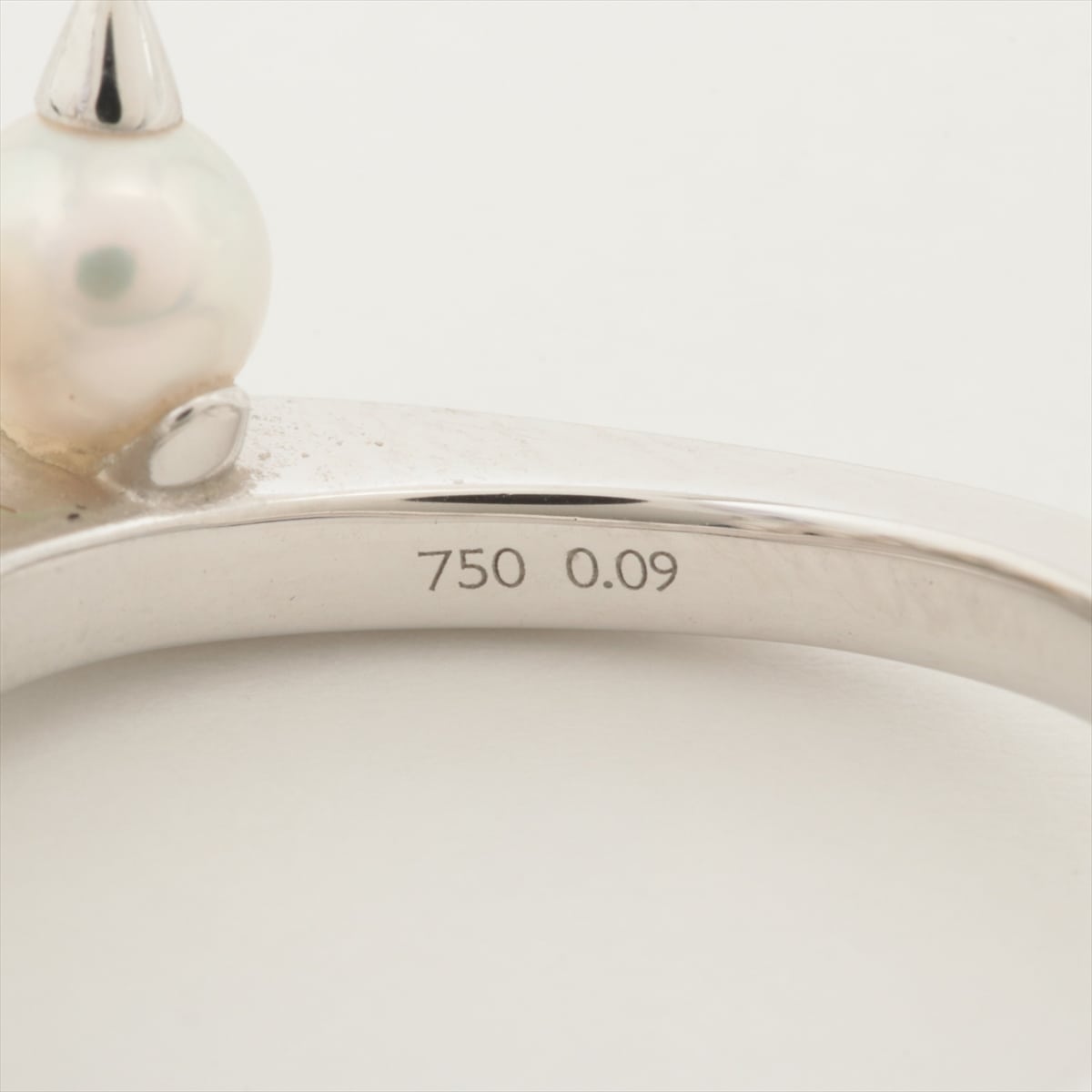 タサキ デインジャー プラス パール ダイヤ リング 750(WG) 6.5g 0.09
