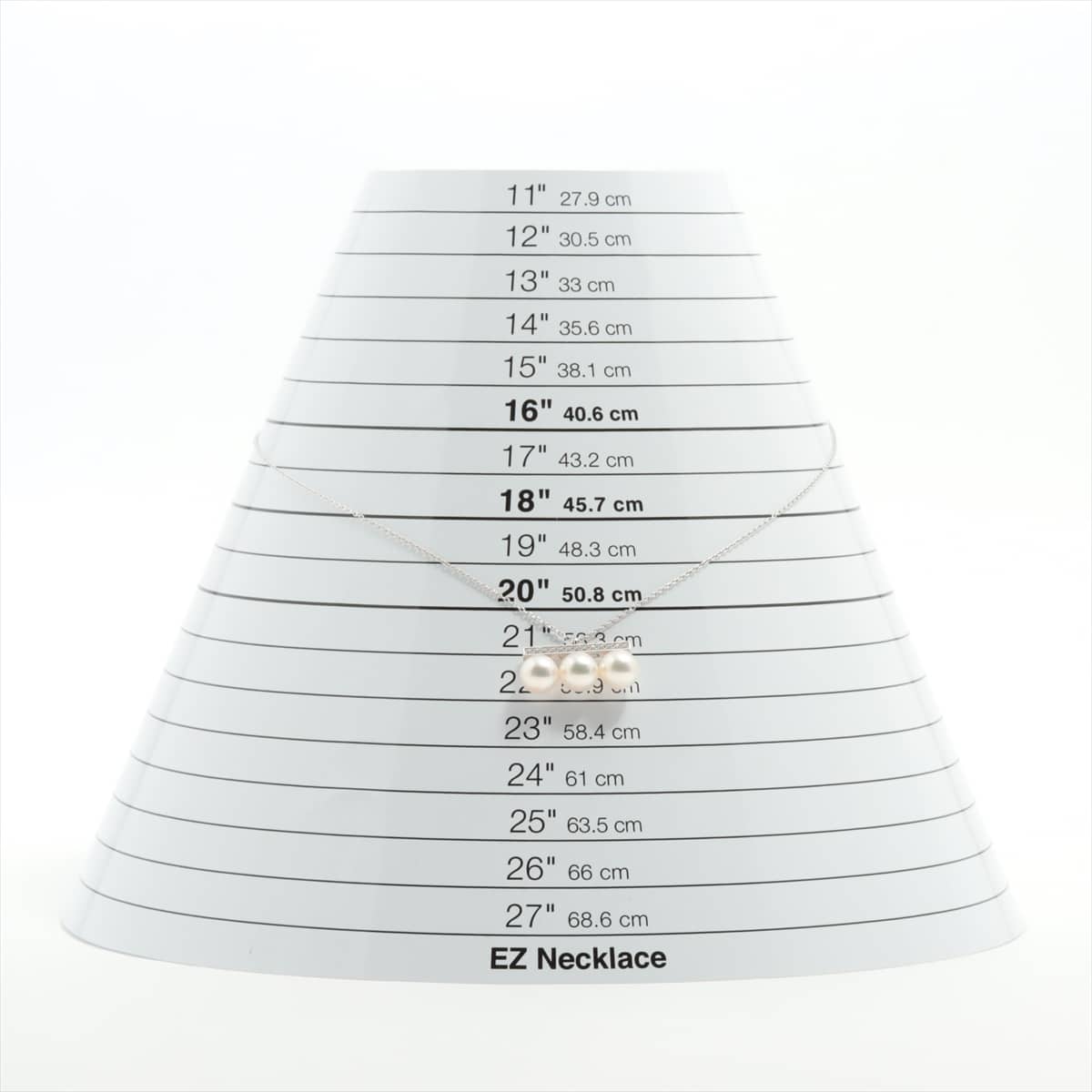 タサキ バランス ネオ ダイヤ ネックレス 750(WG) 7.5g 0.22