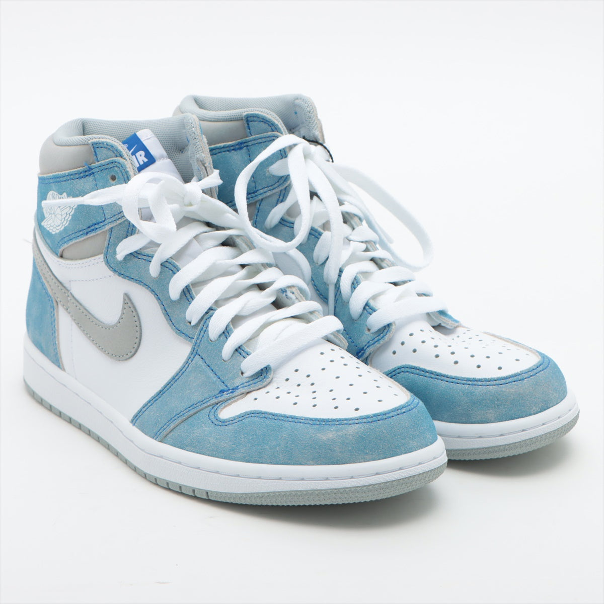 ナイキ AIR JORDAN 1 レザー ハイカットスニーカー 26cm メンズ ブルー×ホワイト 555088-402 Hyper Roy