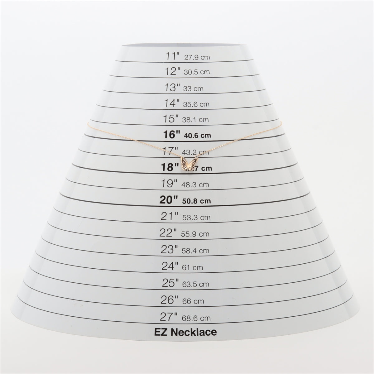 スタージュエリー バタフライ ハイ ダイヤ ネックレス K10(YG) 0.9g 0.01