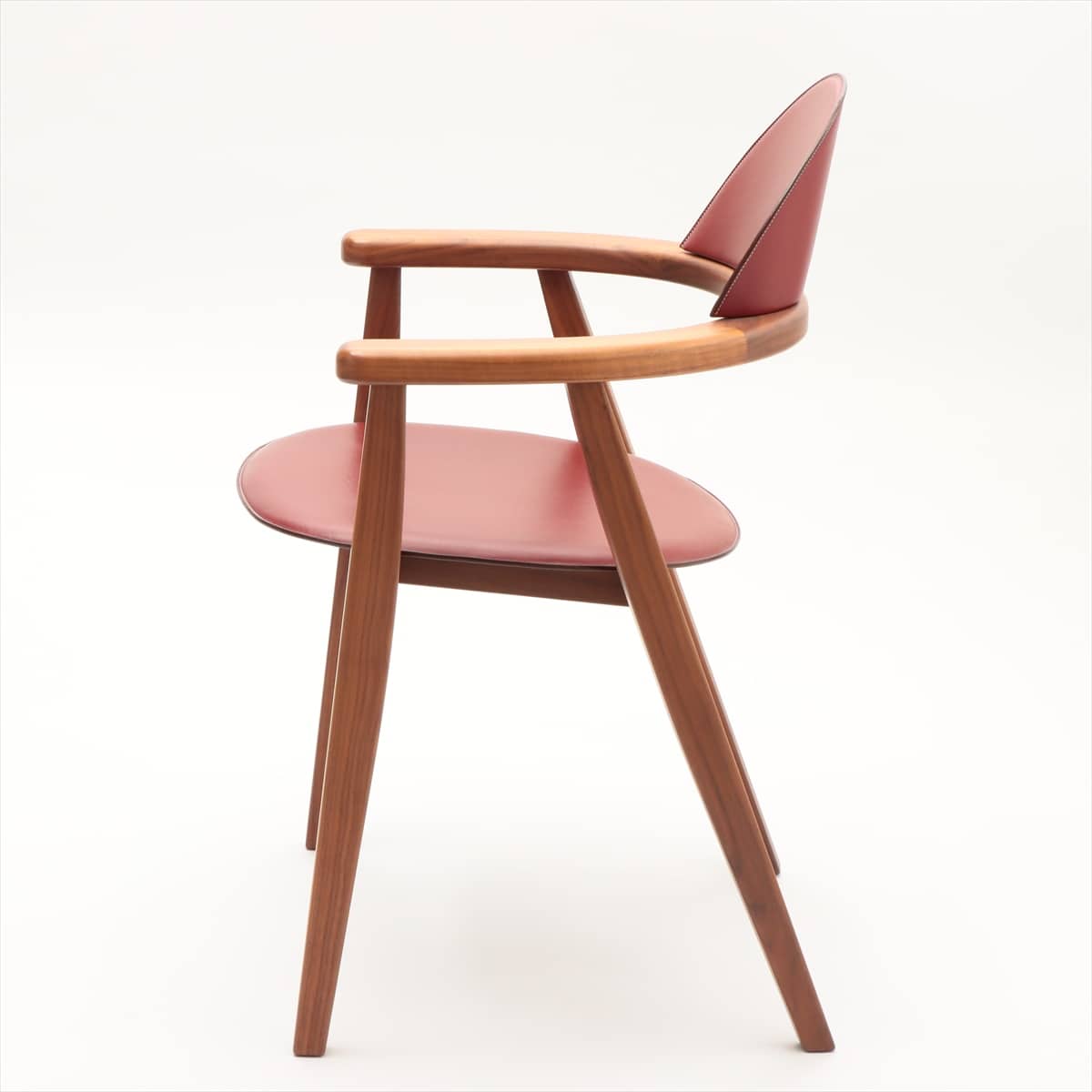 エルメス 椅子 ボックスカーフ ボルドー Metiers chair