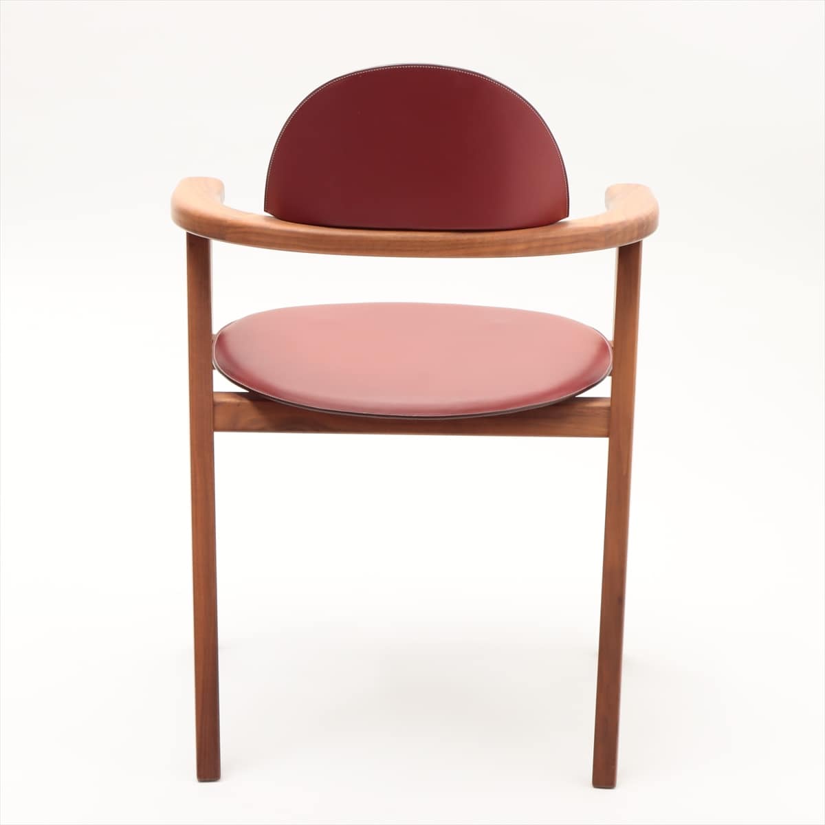 エルメス 椅子 ボックスカーフ ボルドー Metiers chair