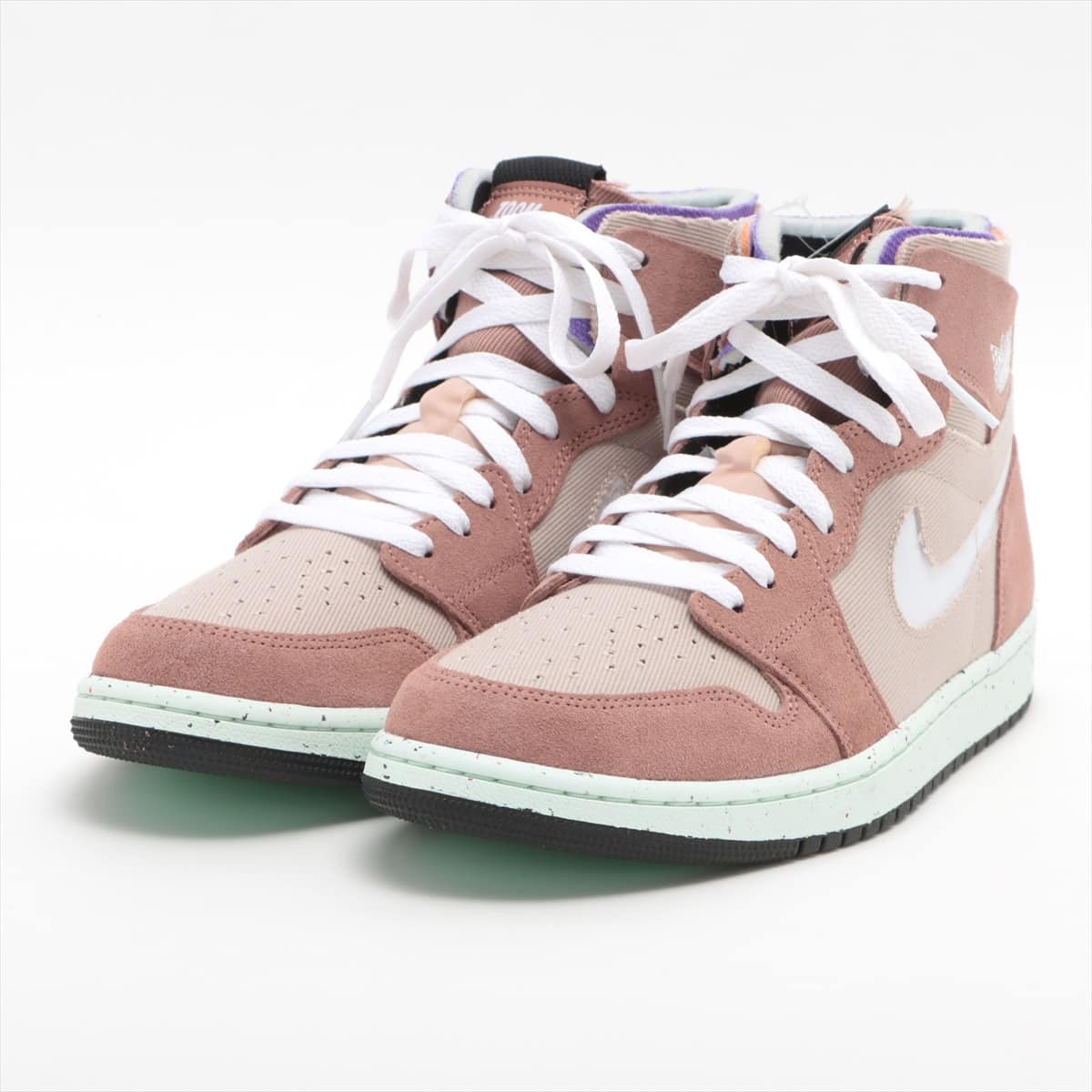 ナイキ スエード ハイカットスニーカー 28.0cm メンズ ベージュ×ピンク Air Jordan 1 High Zoom  Comfort｜zz014033｜中古ブランド品・ブランド古着通販｜ALLU（アリュー）