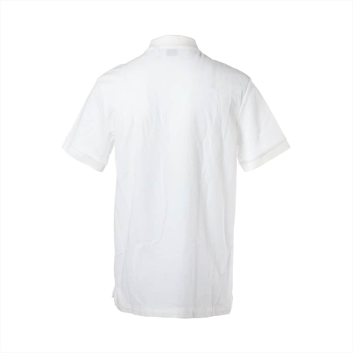 バーバリー ティッシ期 コットン ポロシャツ M メンズ ホワイト   8014005 TBロゴ
