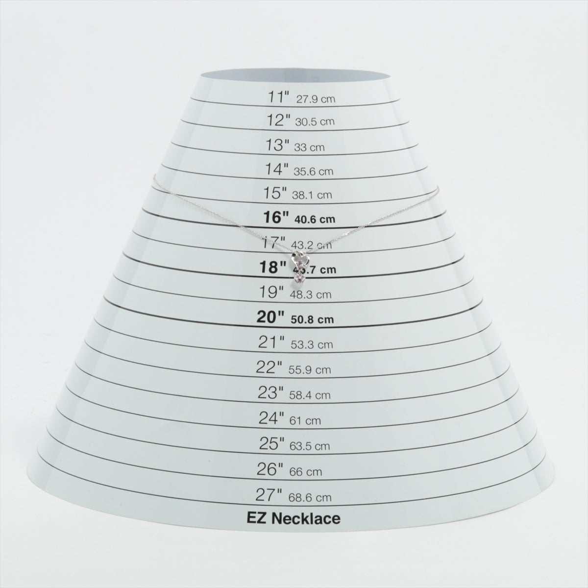 4℃ カラーストーン ダイヤ ネックレス K10(WG) 1.8g